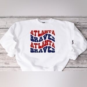 Atlanta Braves Wavy Crewneck
